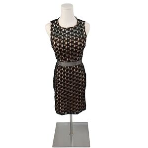 City Studio Black Star Lace Overlay Dress S / Juniors 3